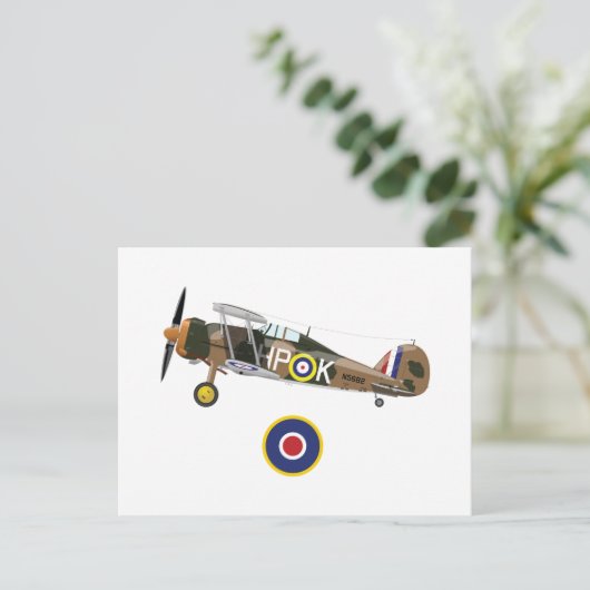 第二次世界大戦イギリスの飛行機 ポストカード (スタンド正面)