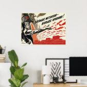 第二次世界大戦ソ連プロパガンダ1942 ポスター (ホームオフィス)