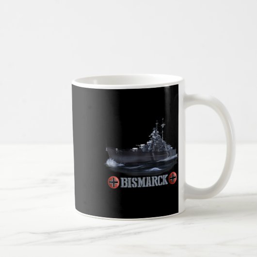 第二次世界大戦ドイツ戦艦ビスマーク コーヒーマグカップ (右)