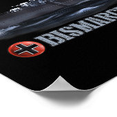 第二次世界大戦ドイツ戦艦ビスマーク ポスター (角)