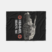 第二次世界大戦ドイツ自走砲ハンメル フリースブランケット (正面(横))