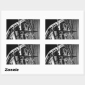 第二次世界大戦パリ解放 長方形シール (シート)