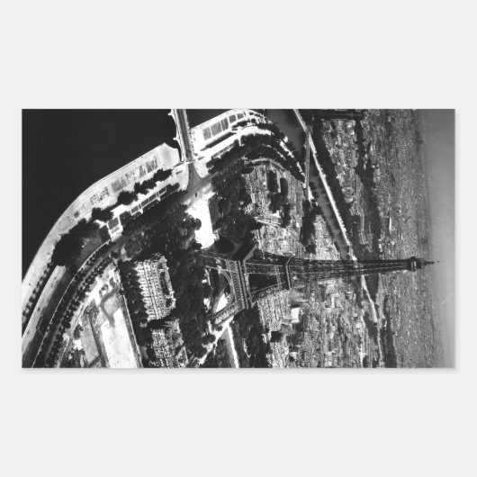 第二次世界大戦パリ解放 長方形シール (正面)