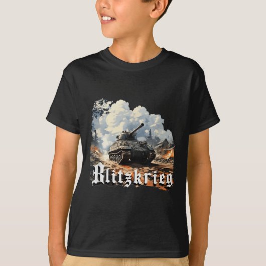 第二次世界大戦ブリッツクリーグ Tシャツ (正面)