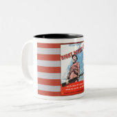 第二次世界大戦初期のポスター鉄道 ツートーンマグカップ (正面左)