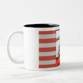 第二次世界大戦初期のポスター鉄道 ツートーンマグカップ (左)