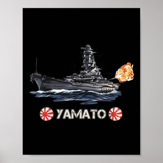 第二次世界大戦日本の戦艦ヤマト ポスター (正面)