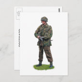 第二次世界大戦時のイギリスのパラトパー ポストカード (正面/裏面)