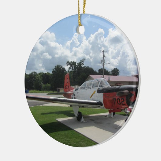 第二次世界大戦米国海軍T-34顧問のトレーナー セラミックオーナメント (左)