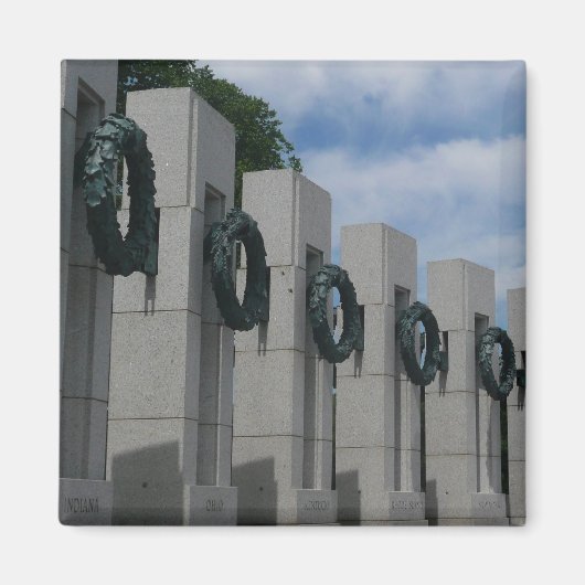第二次世界大戦記念 wreath I マグネット (正面)