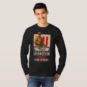 第二次世界大戦誇りを持ったの退役軍人の孫 Tシャツ (正面フル)