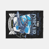 第二次世界大戦軍隊戦闘機アメリカF4u フリースブランケット (正面(横))