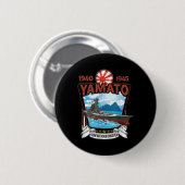 第二次世界大戦軍隊日本の戦艦ヤマト 缶バッジ (正面&裏面)