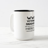 第二次世界大戦退役軍人の娘,ほとんどの人が会わない ツートーンマグカップ (正面左)