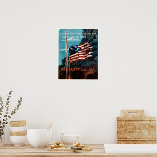 第二次世界大戦12月7日を思い出せ! ポスター (キッチン)