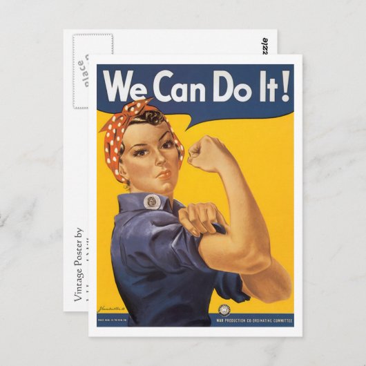 第二次世界大戦「できるわ!」 ポストカード (正面/裏面)