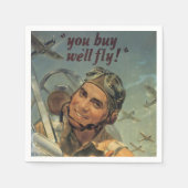 第二次世界大戦 スタンダードカクテルナプキン (正面)