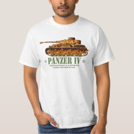 第二次世界大戦 ドイツ中戦車 Panzer IV D Tシャツ