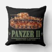 第二次世界大戦 ドイツ軍 軽戦車 Panzer II A2 WWII クッション (正面)