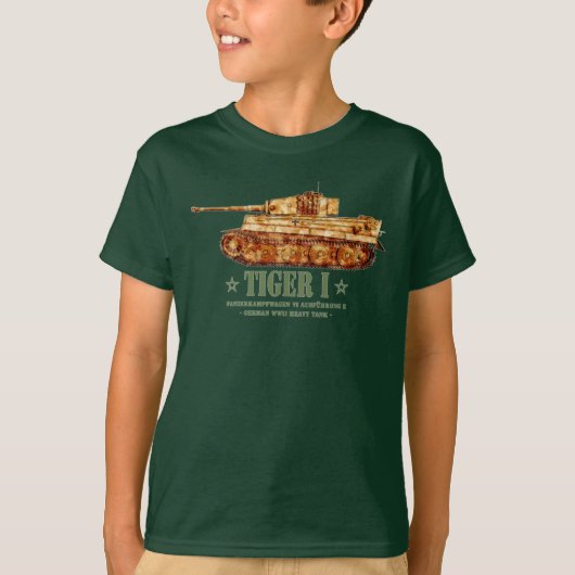 第二次世界大戦 ドイツ軍 重戦車 パンター 戦車 WW2 Tシャツ (正面)