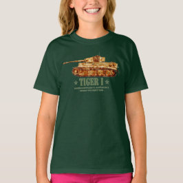 第二次世界大戦 ドイツ重戦車 ティガーI 戦車 WW2 Tシャツ