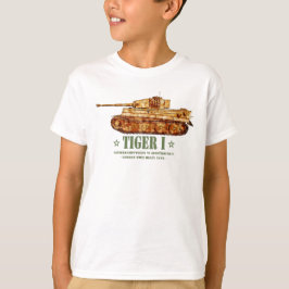 第二次世界大戦 ドイツ重戦車 ティーガーI 戦車 WW2 Tシャツ