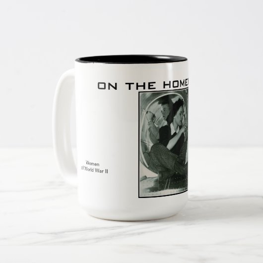 第二次世界大戦 – ホームフロントの飲料マグカップ ツートーンマグカップ (正面左)