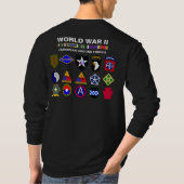 第二次世界大戦 – ヨーロッパの地上軍 Tシャツ (裏面)