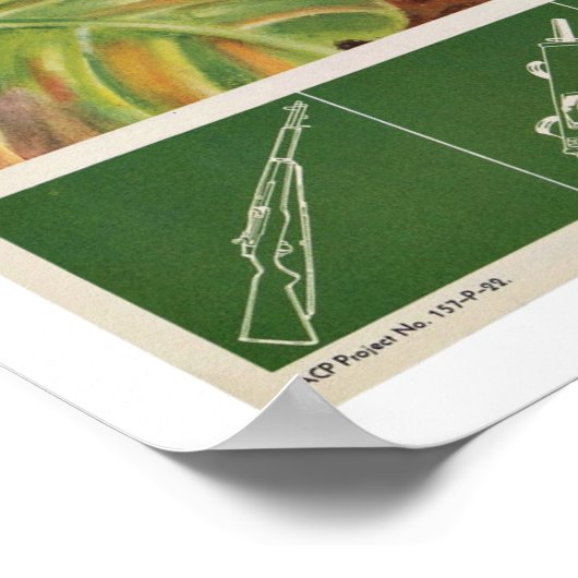 第二次世界大戦 – ヴィンテージ愛国主義 ポスター (角)