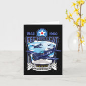 第二次世界大戦 F6f ヘルキャット 戦闘機 カード (黄色い花)