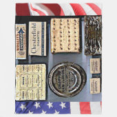 第二次世界大戦C-レーション フリースブランケット (正面)