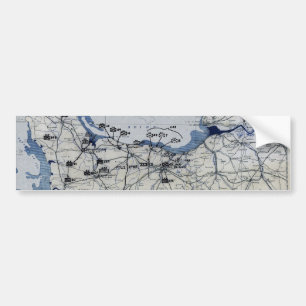 第二次世界大戦D日の地図1944年6月6日 バンパーステッカー