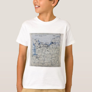 第二次世界大戦D日の地図1944年6月6日 Tシャツ