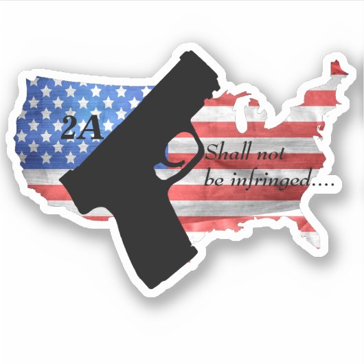 第二補正はピストルフラッグに違反することができない シール (正面)