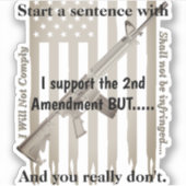 第二補正を侵害してはならないものとする シール (正面)