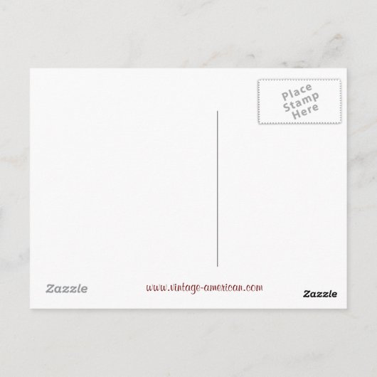 第五アベニューとウッド通りヴィンテージはがき ポストカード (裏面)