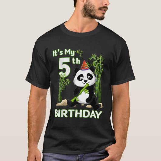 第五ピーアニマルパンダ Tシャツ (正面)