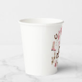 第五ロデオピンクウエスタンカウボーイ第5誕生日 紙コップ (右)