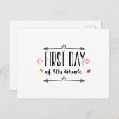 第五級の初日 ポストカード (正面/裏面)