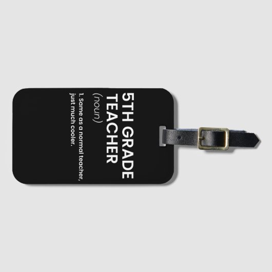 第五級先生定義学カッコいい校 ラゲッジタグ (正面横)