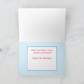 第五誕生日パーソナライズされたカード！ カード (内部)
