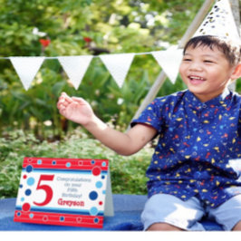 第五誕生日パーソナライズされたカード！ カード