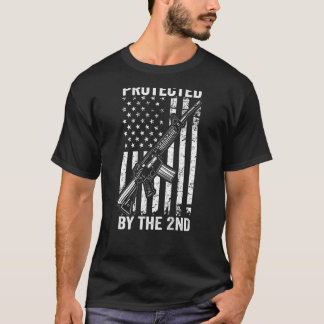 第保護2回補正プロガンAR15 USA Fl Tシャツ