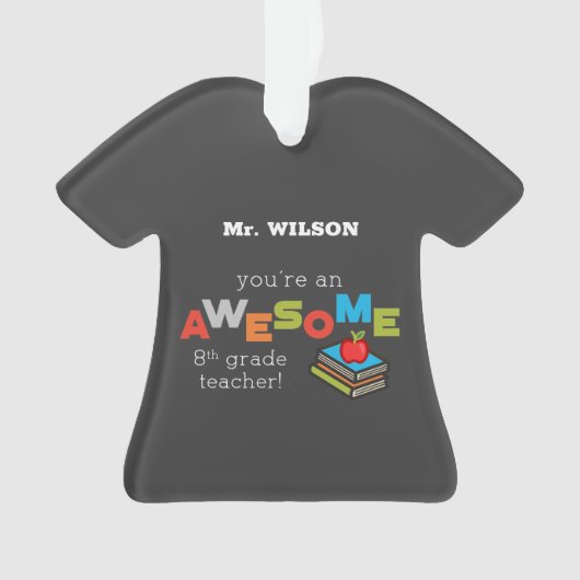 第八級先生の評価素晴らし, オーナメント (正面)