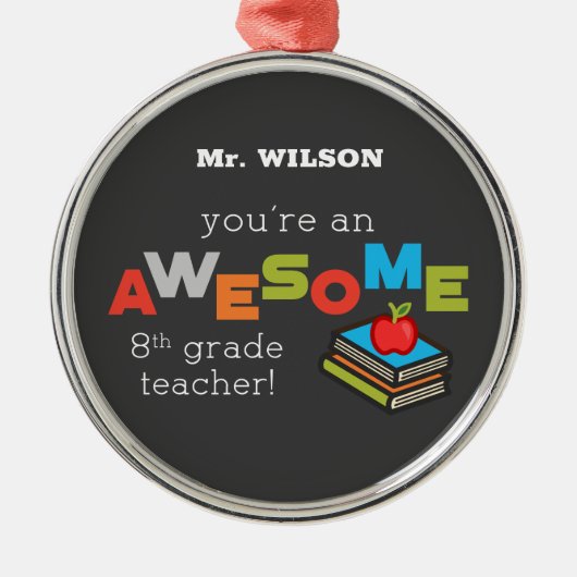 第八級先生の評価素晴らし, メタルオーナメント (正面)