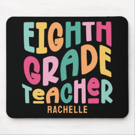 第八級先生カラフル文字 マウスパッド