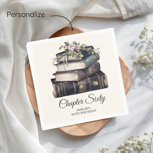 第六十ヴィンテージ巻60誕生日 スタンダードカクテルナプキン