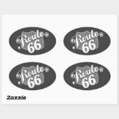 第六十六路天気予報 楕円形シール (シート)