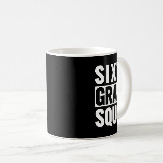 第六等分隊(第六等分校 – 白文字) コーヒーマグカップ (正面右)