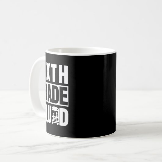 第六等分隊(第六等分校 – 白文字) コーヒーマグカップ (正面左)